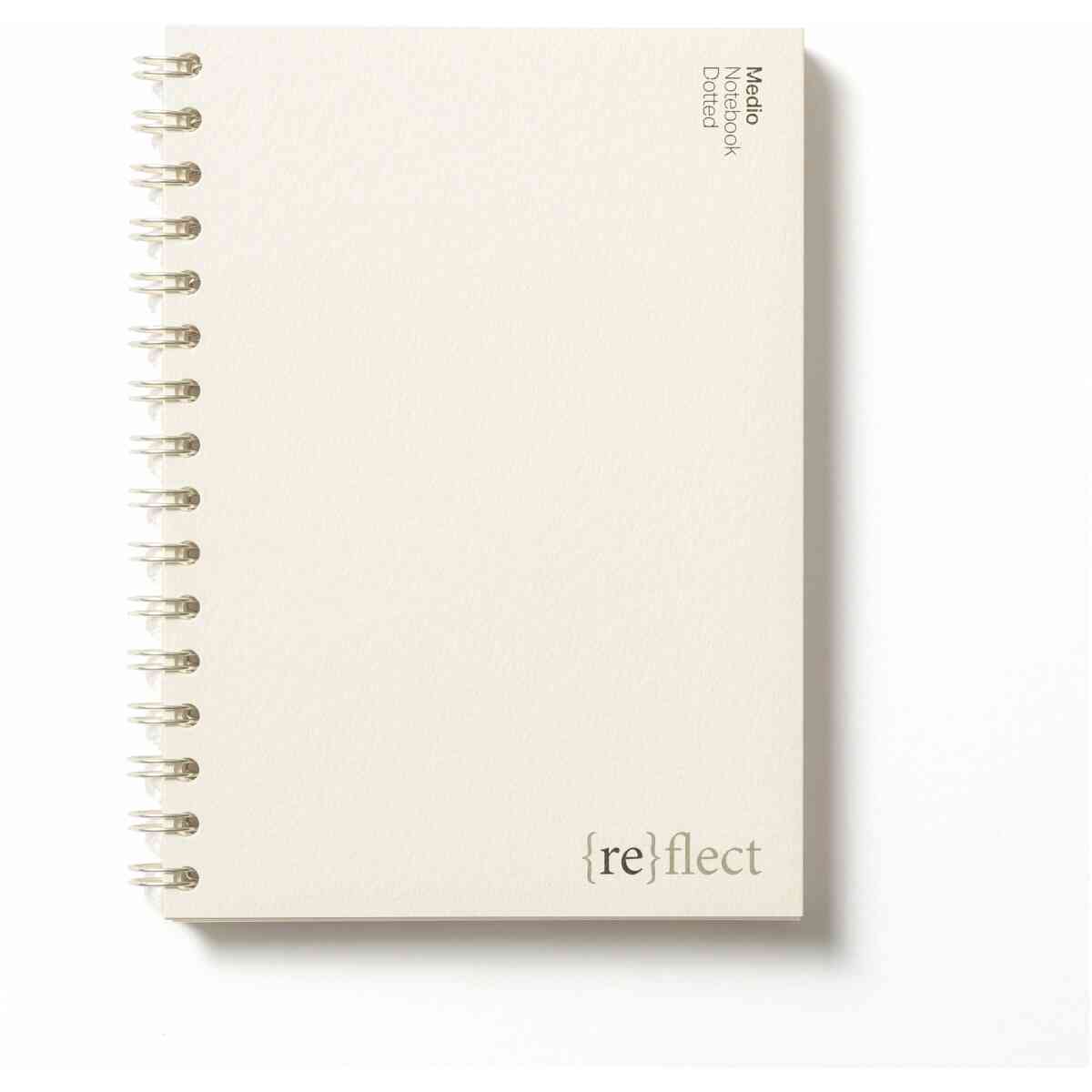 Cafe Wirebound Notebook Creme Medio