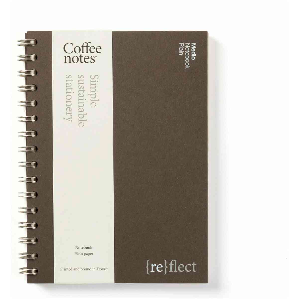 Cafe Wirebound Notebook Espresso Medio