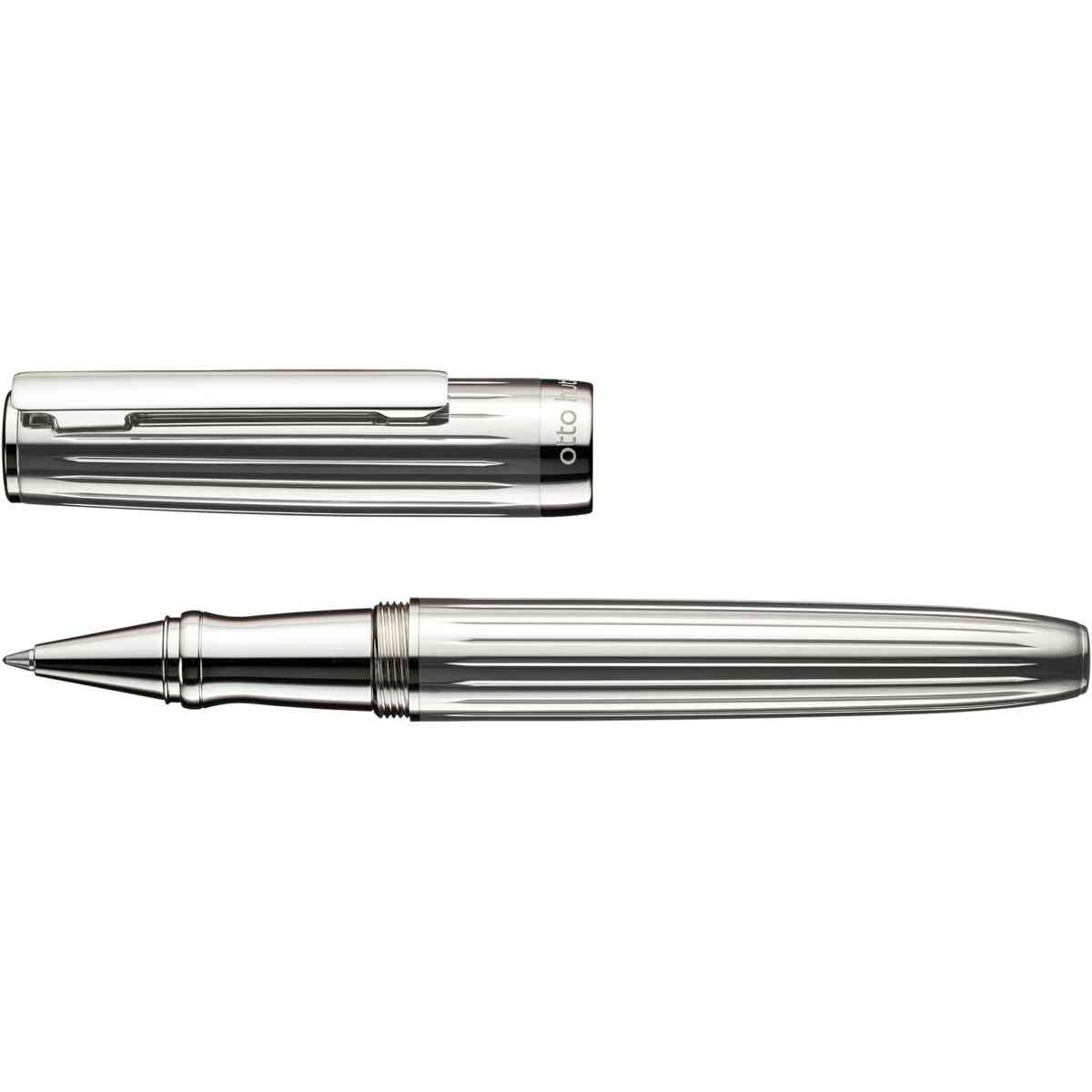 Otto Hutt Design 07 Rollerball Thread guilloché Silver Platin