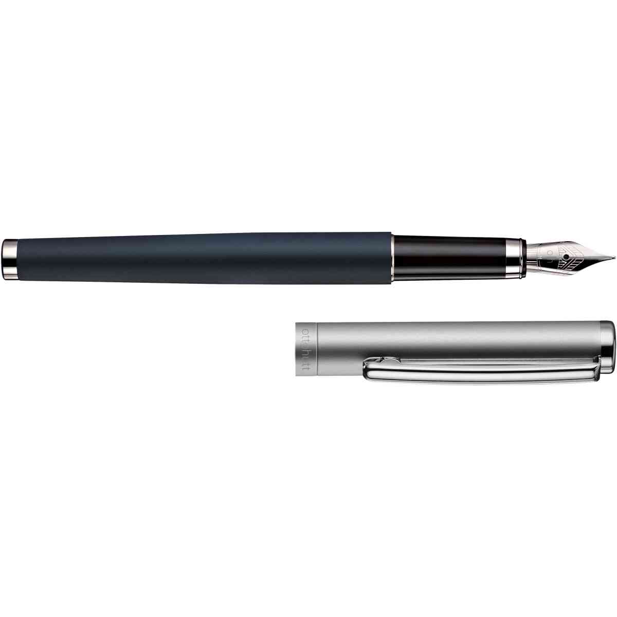Otto Hutt Design 01 fountain pen - Frosted Blue Ruthenium - Bild 2