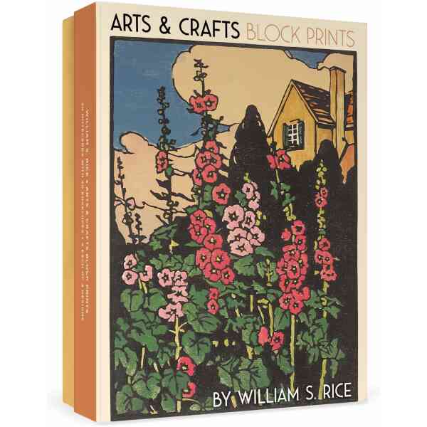 Arts and Crafts Block Prints by William S. Rice Boxed Notecard Assortment