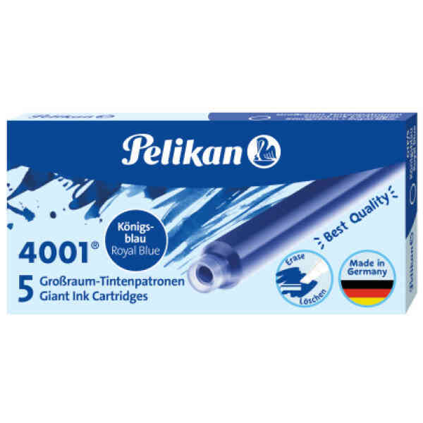 5 Giant Ink Cartridges Royal Blue