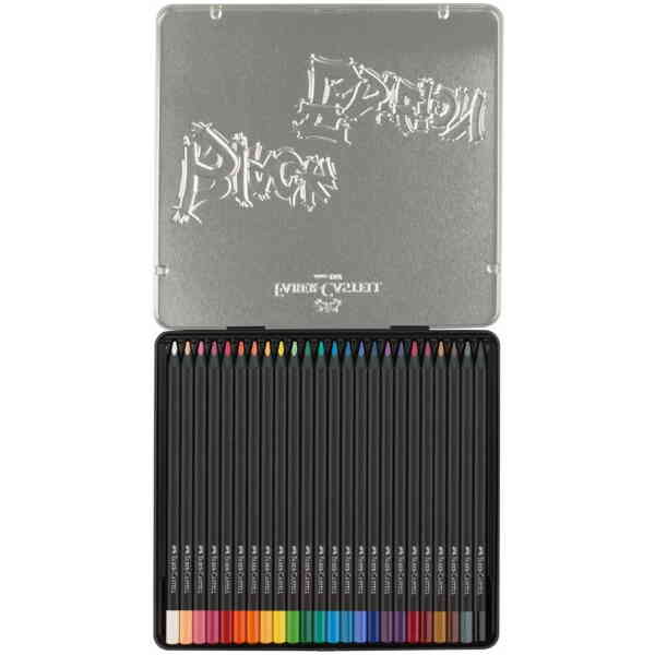 Colour Pencils Black Edition tin 24 färger