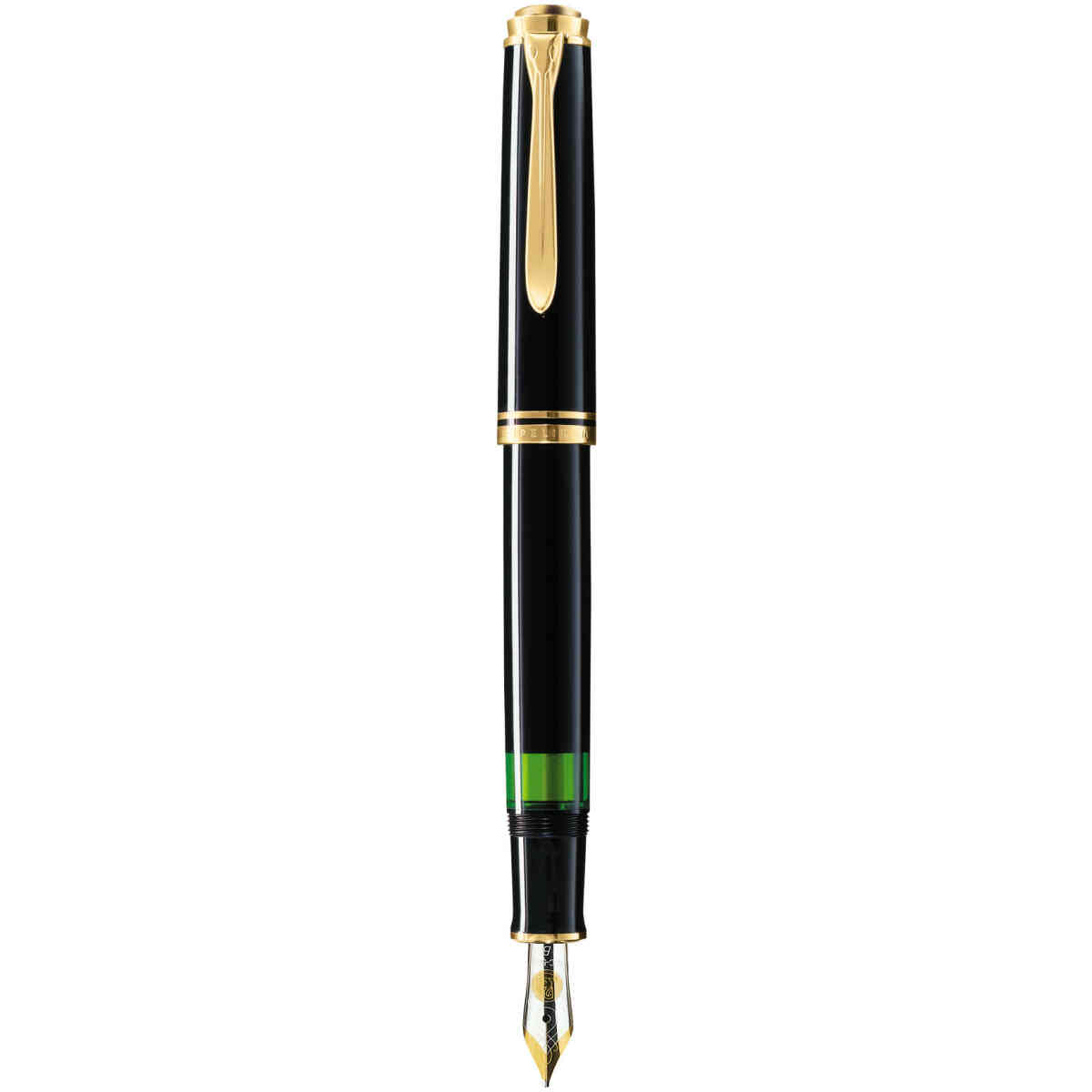 Pelikan M600 Souveraen Black Fountain Pen With Gold
