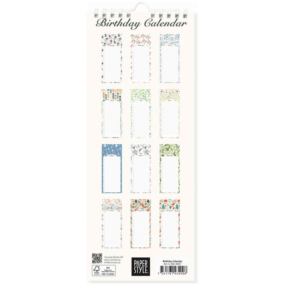 Paperstyle Birthday Calendar Wall - Bild 2