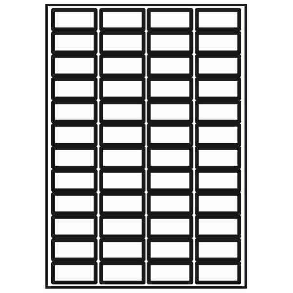 Kopierings & Laseretikett 48x24mm 100 Pack