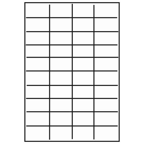 Kopierings & Laseretikett 52,5x21,2mm 100 Pack