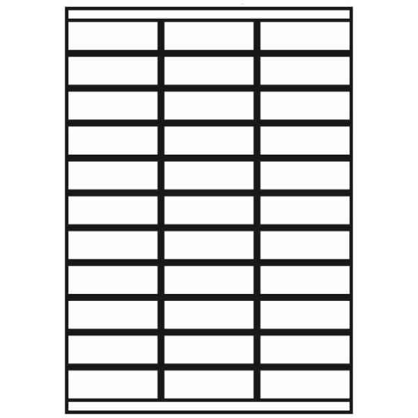 Kopierings & Laseretikett 70x25,4mm 100 Pack