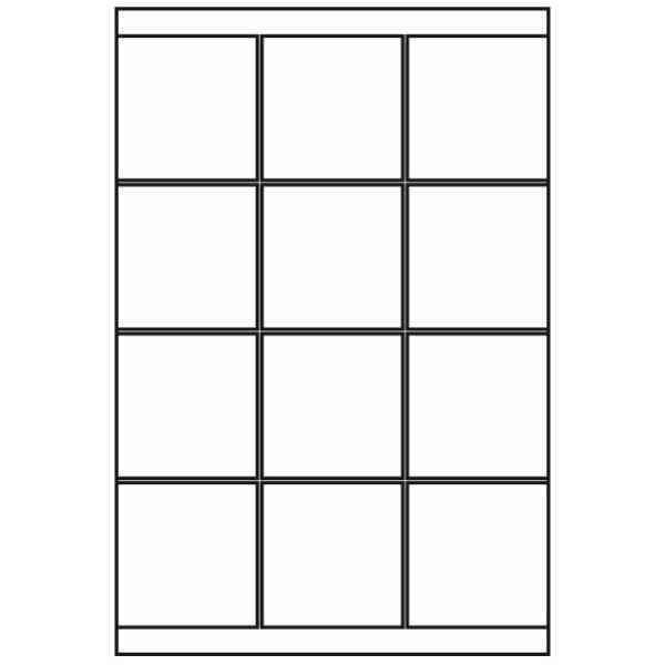 Kopierings & Laseretikett 70x67,7mm 100 Pack