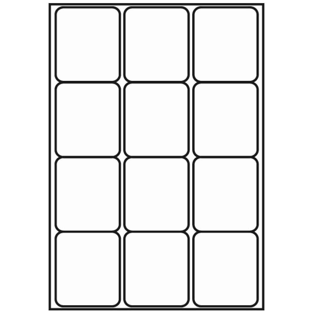 Kopierings & Laseretikett 63,5x72mm 100 Pack