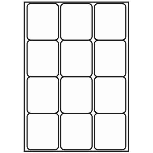 Kopierings & Laseretikett 63,5x72mm 100 Pack