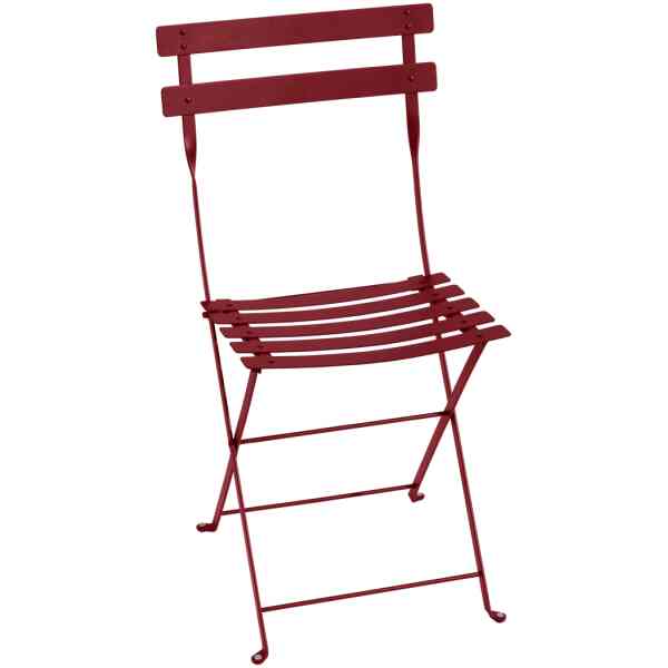 Bistro Metal Folding Chair Chili