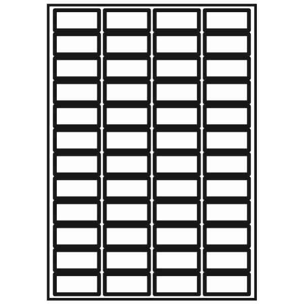 Kopierings & Laseretikett 48x24mm 100 Pack