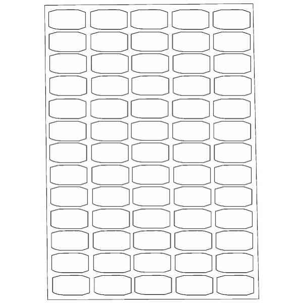 Kopierings & Laseretikett 38,1x21,2mm 25 Pack