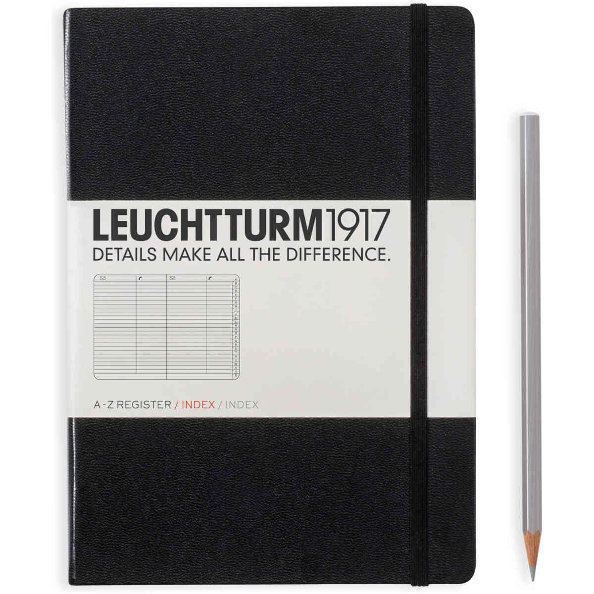 Leuchtturm1917 Address Book A5 Hard Black