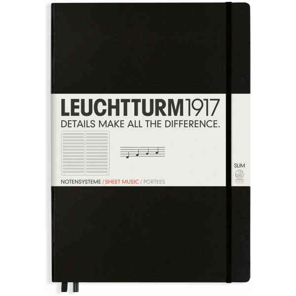 Leuchtturm1917 Music Notebook A4+ Slim Black