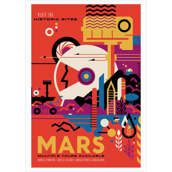 Visions of the Future: Mars Postcard
