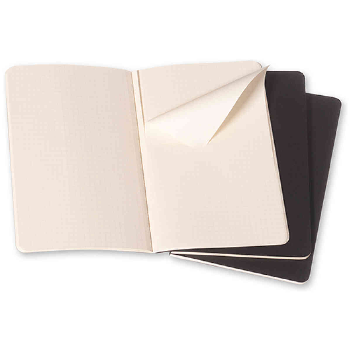 Cahier Journal Rutad Large Svart 3-Pack - Bild 2