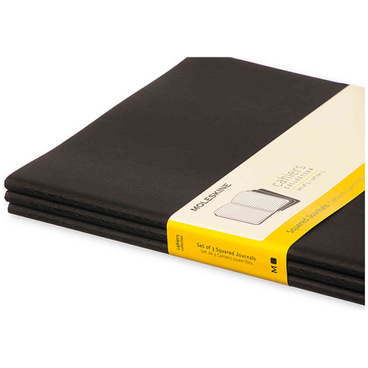 Cahier Journal Rutad XL Svart 3-Pack - Bild 3
