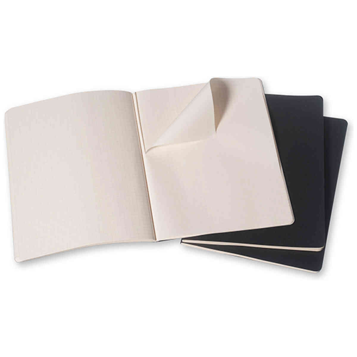 Cahier Journal Rutad XL Svart 3-Pack - Bild 2