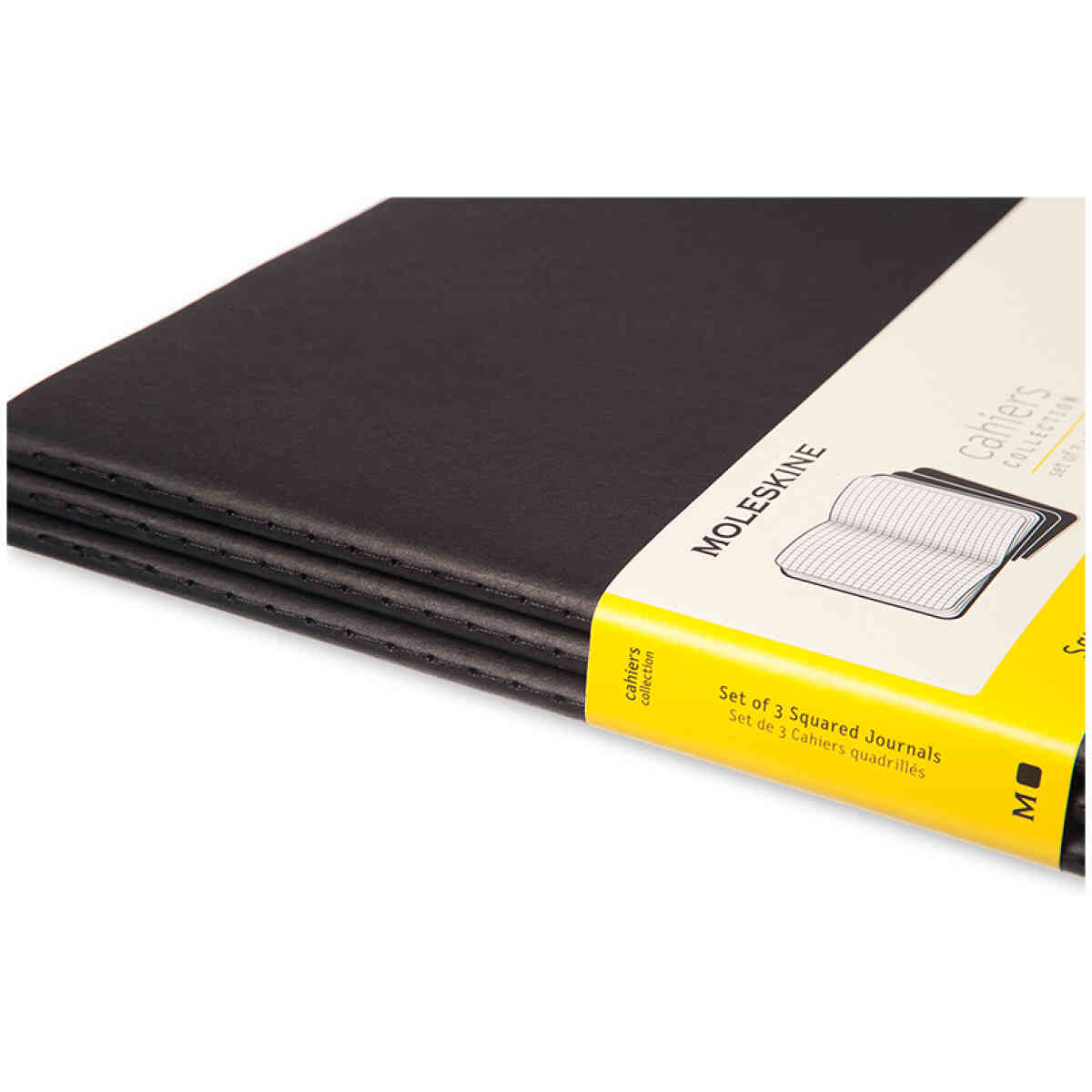 Cahier Journal Rutad XXL Svart 3-Pack - Bild 3