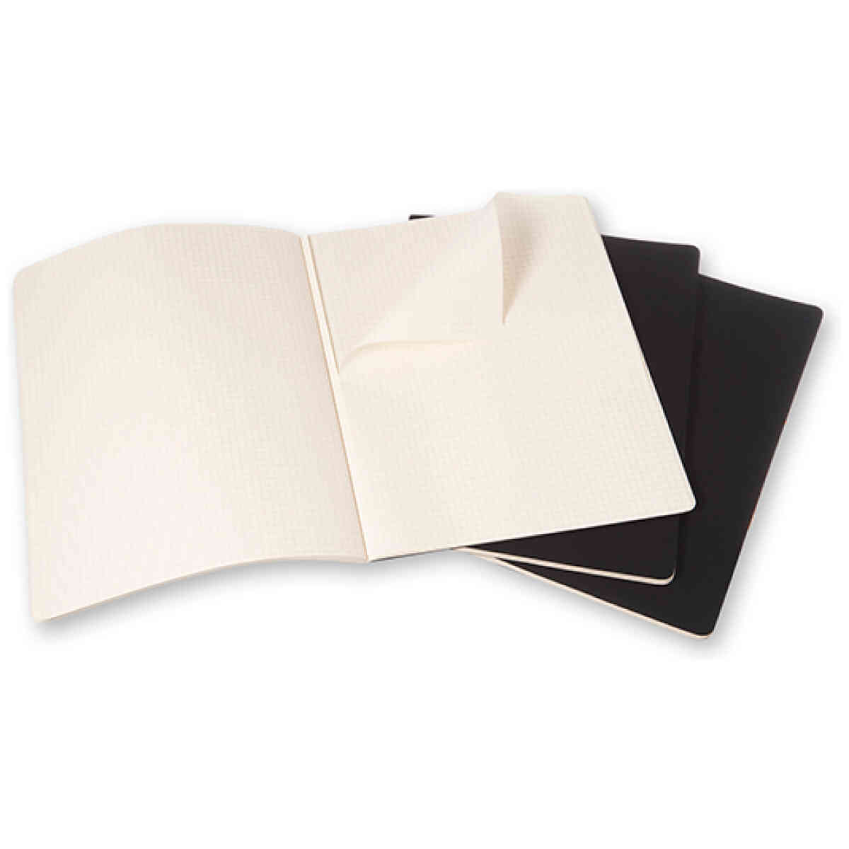 Cahier Journal Rutad XXL Svart 3-Pack - Bild 2