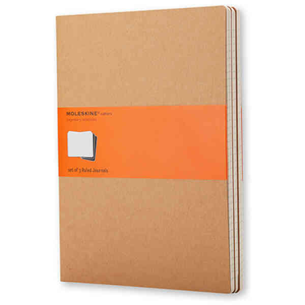 Cahier Journal Linjerad XL 3-Pack