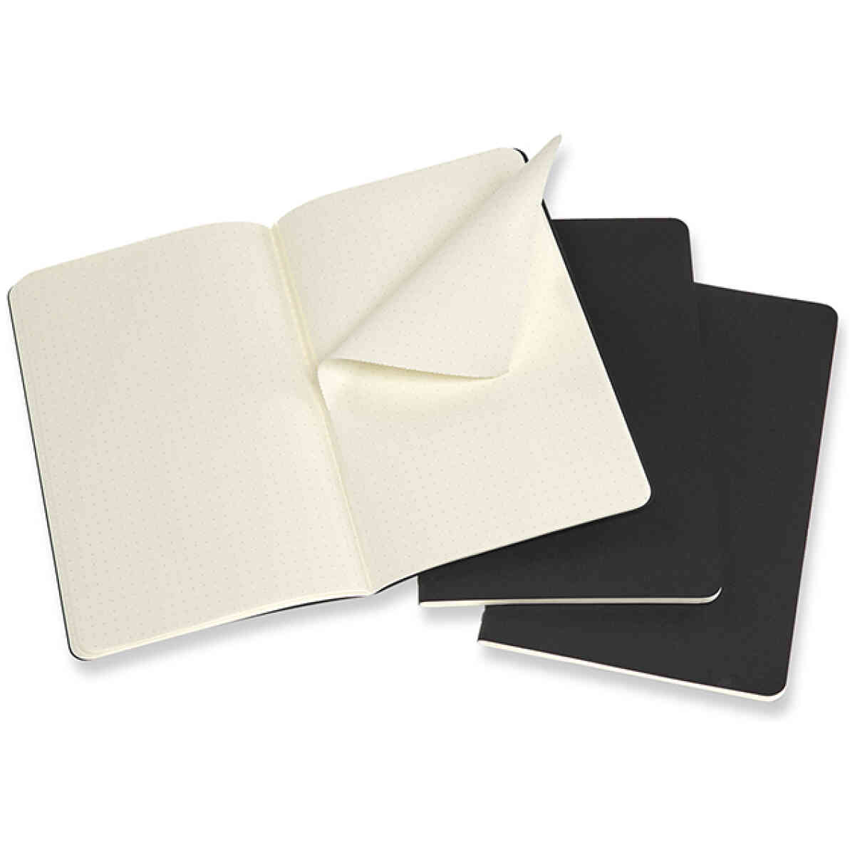 Cahier Journal Dotted Large Svart 3-Pack - Bild 3