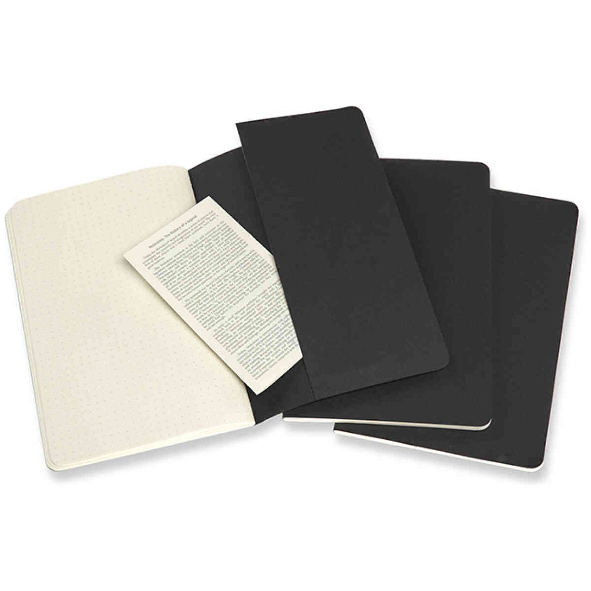 Cahier Journal Dotted Large Svart 3-Pack - Bild 2