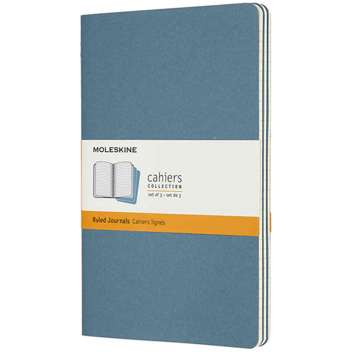 Cahier Journal Linjerad Large 3-Pack