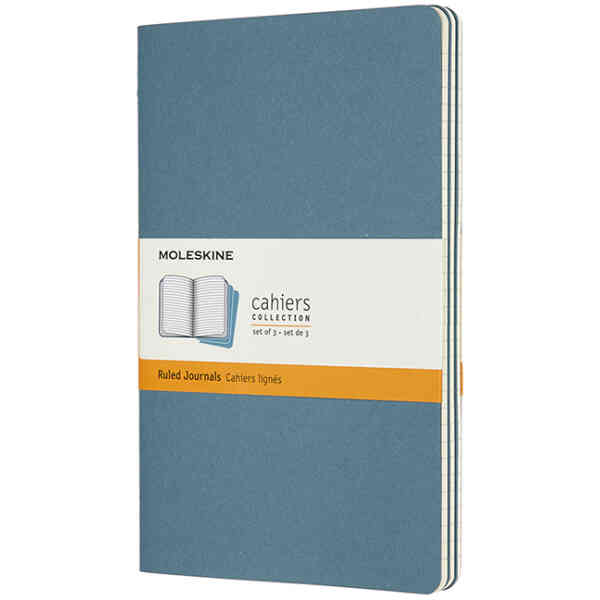 Cahier Journal Linjerad Large 3-Pack