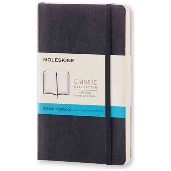 Classic Soft Dotted Large Svart