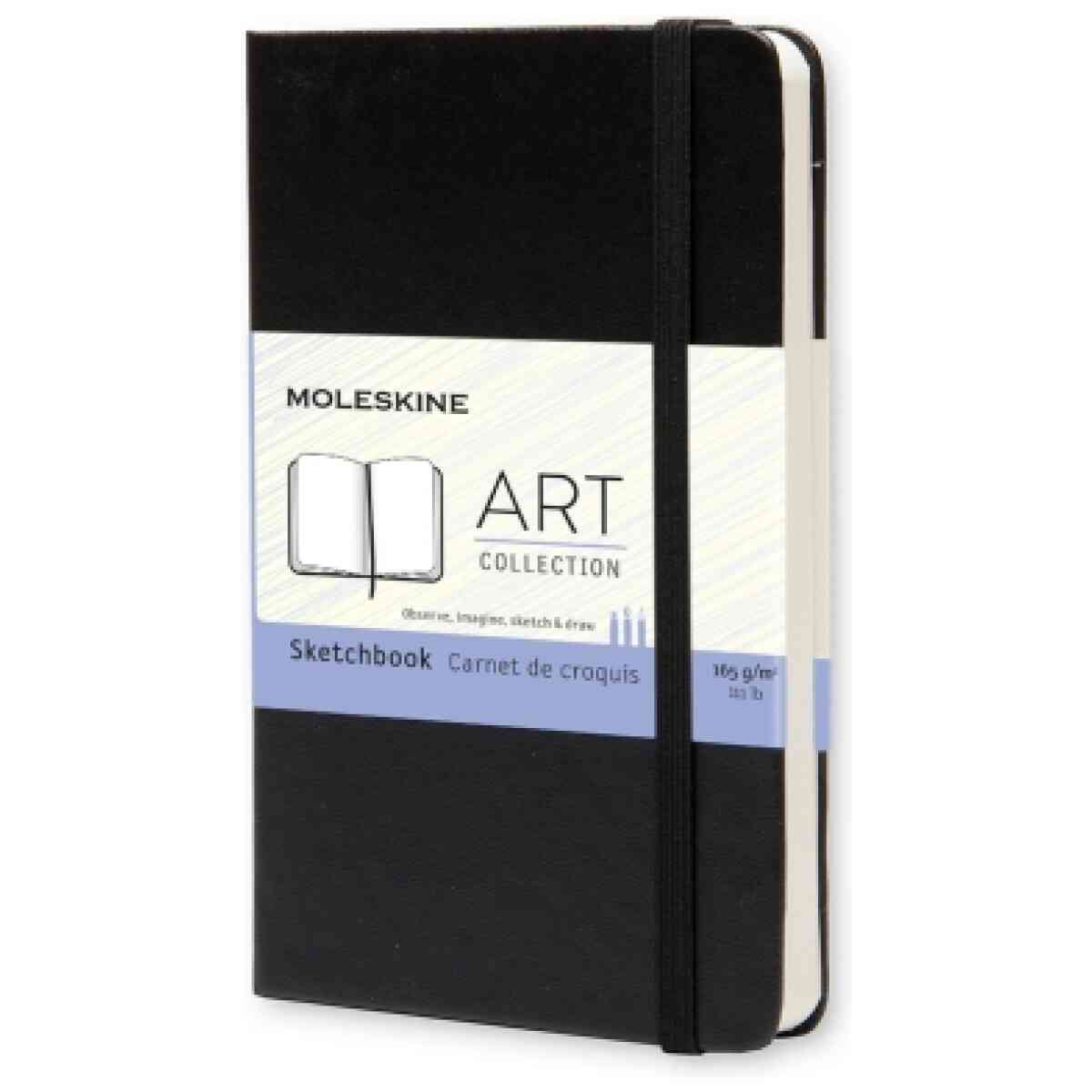 Art Sketch Book Pocket Svart