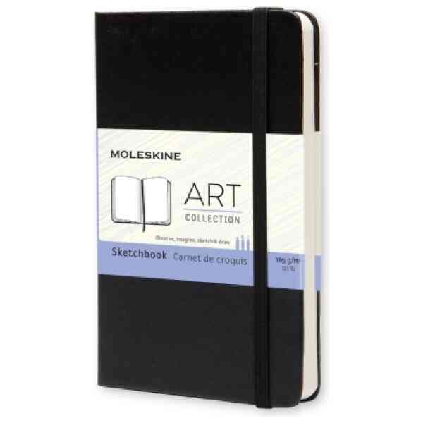 Art Sketch Book Pocket Svart