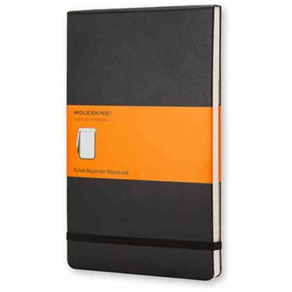 Moleskine Reporter Anteckningsbok Linjerad Hard Pocket Svart