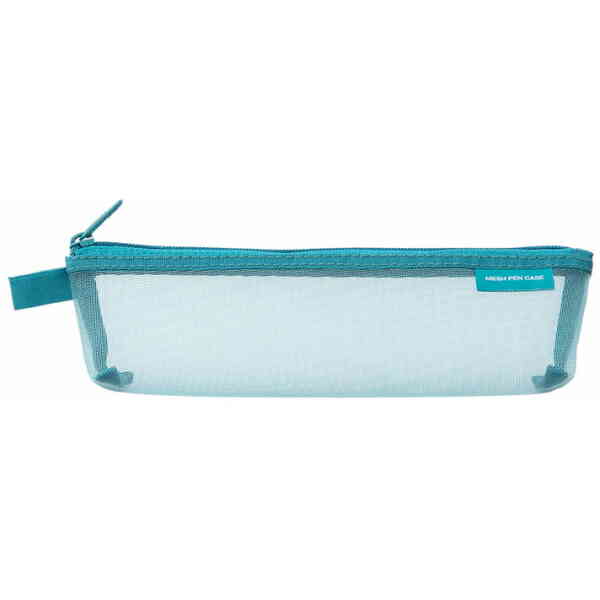 Mesh Pen Case Blue