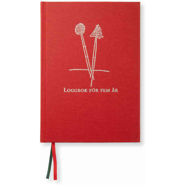 Paperstyle Loggbok 5-Års Röd