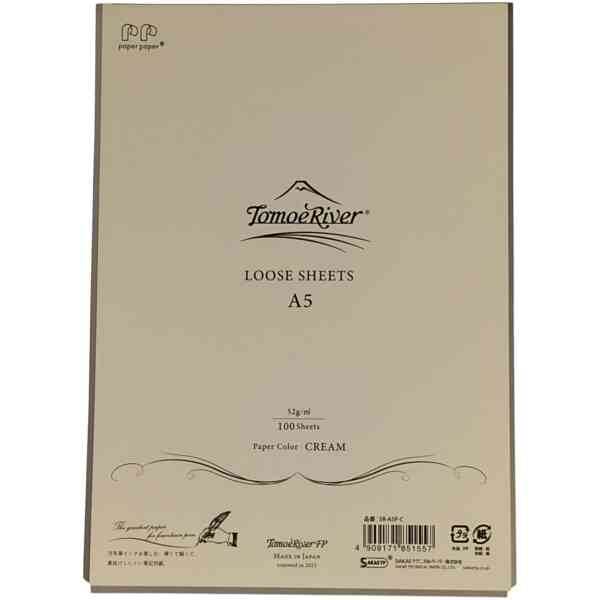 TomoeRiver Loose Sheet Plain / A5 / Cream / 52 g/m2