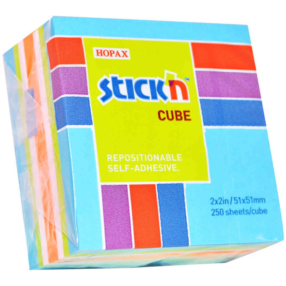 Notiskub Mini 51x51 250 Blad Sorterat Neon - Bild 2