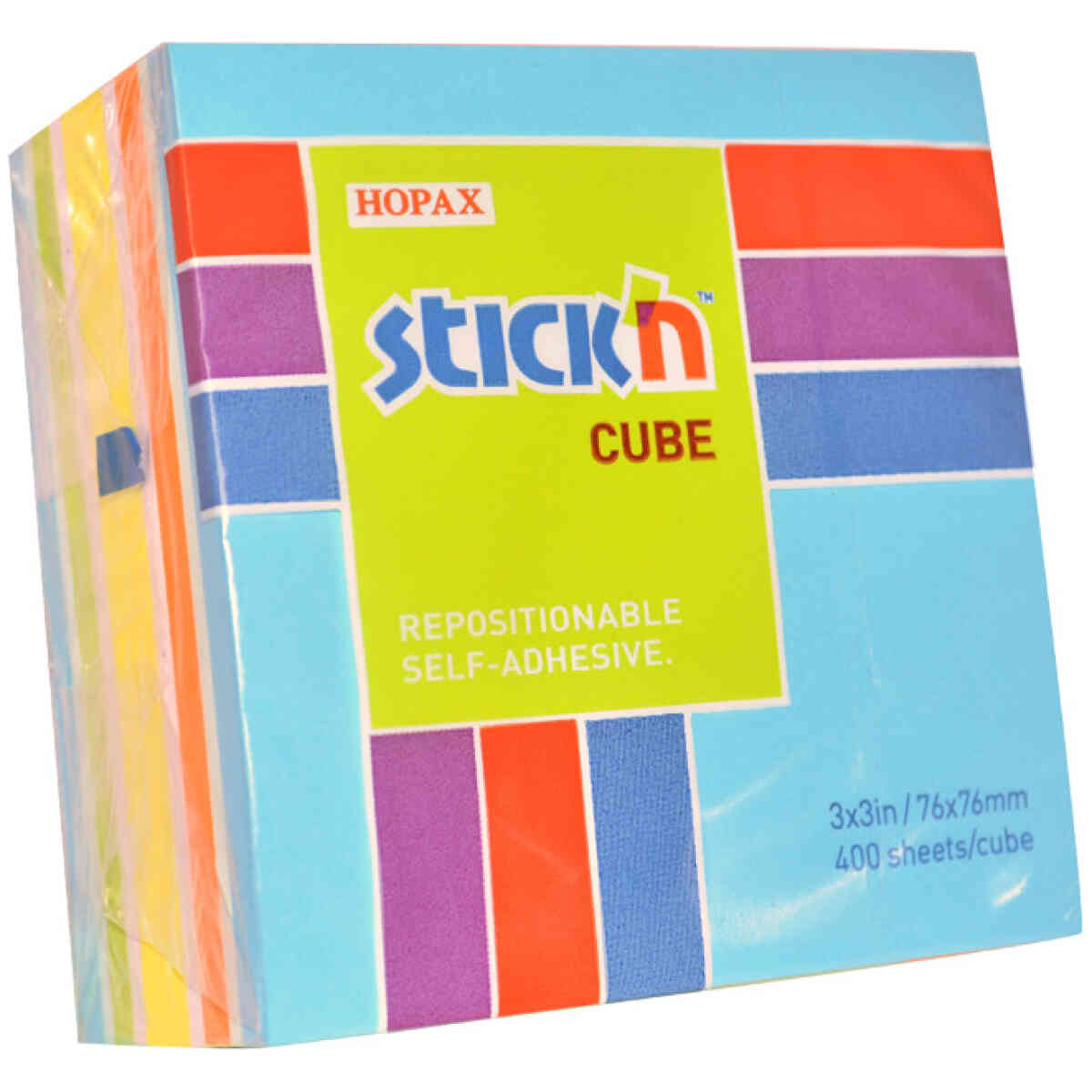 Neonkub 76x76 400 Blad Blå - Bild 2