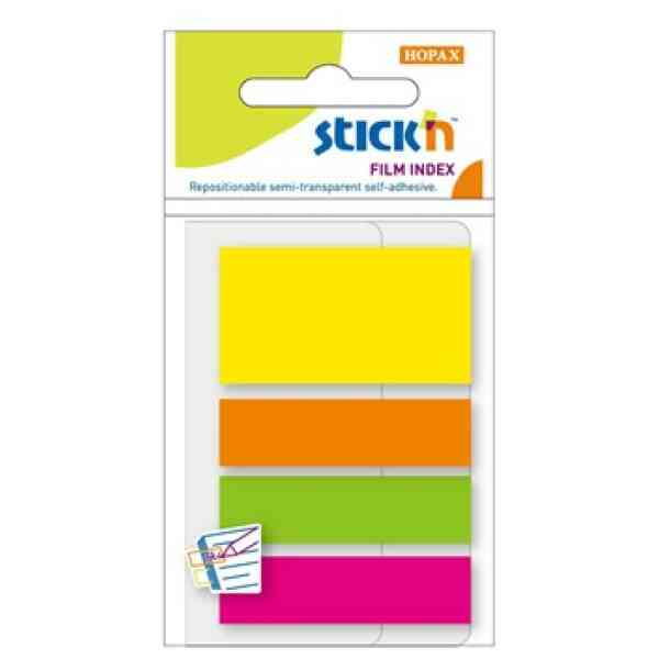 Indexflikar 3st 45x12 1st 45x25 45 Blad SorteratNeon