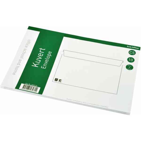 Kuvert C5 Peel & Seal 10st Vita