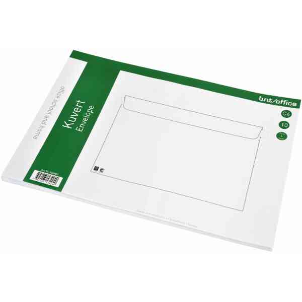 Kuvert C4 Peel & Seal 10st Vita