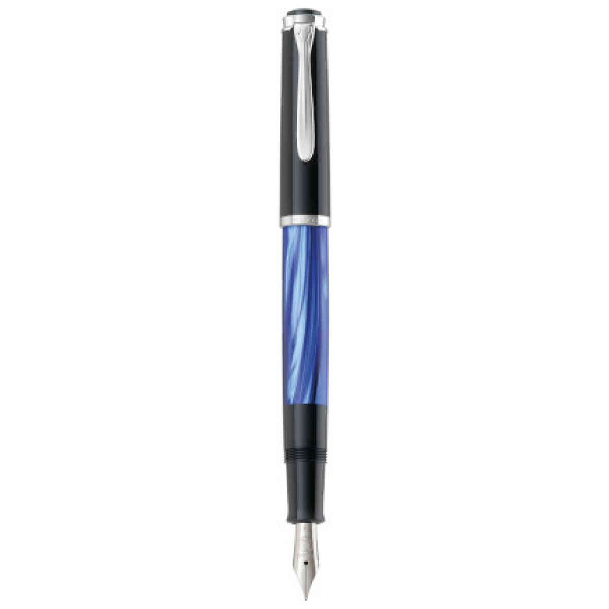 Pelikan M205 Fountain Pen Piston Mechanism Blue-Marbled