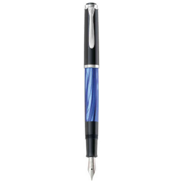 Pelikan M205 Fountain Pen Piston Mechanism Blue-Marbled