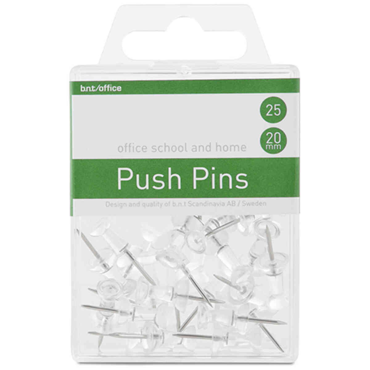 Push Pins 25 styck Transparent