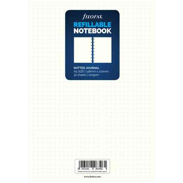 Filofax Anteckningsbok Refill A5 Dotted / Prickad
