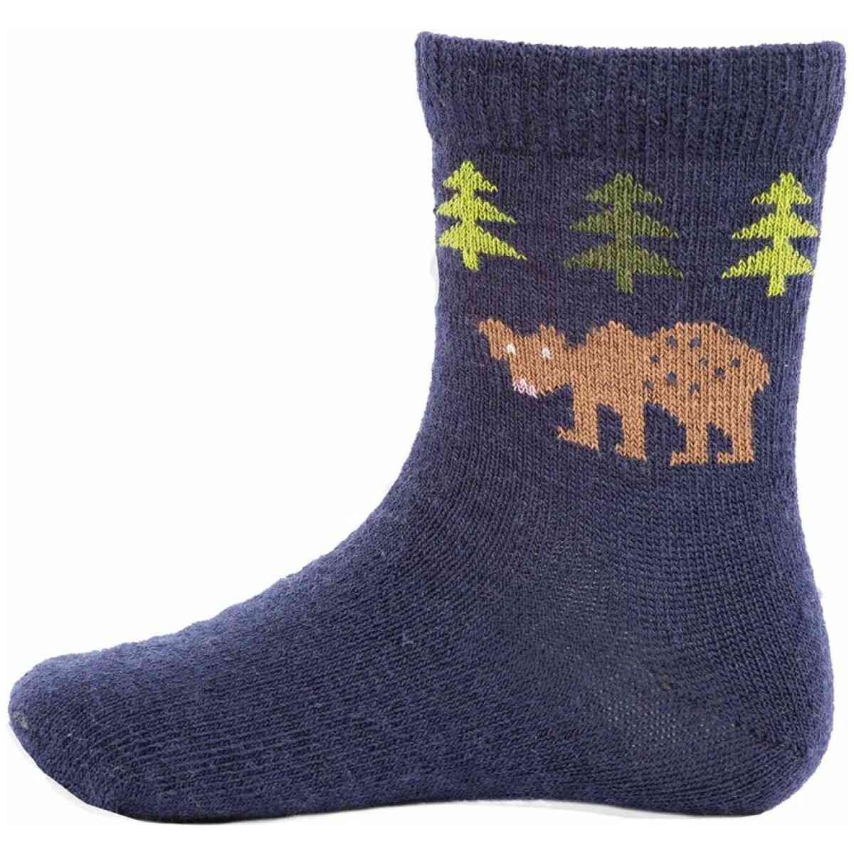 Bear Ullstrumpa Barn Marinblå - Size 20-24