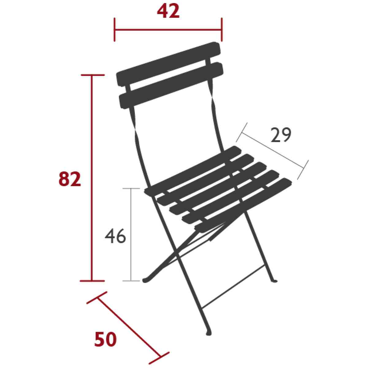 Bistro Metal Folding Chair Cactus - Bild 2