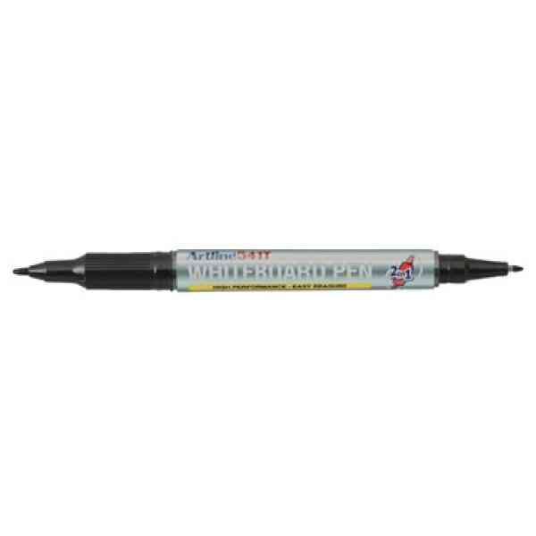 Whiteboardpenna Artline 541T 2i1 Svart